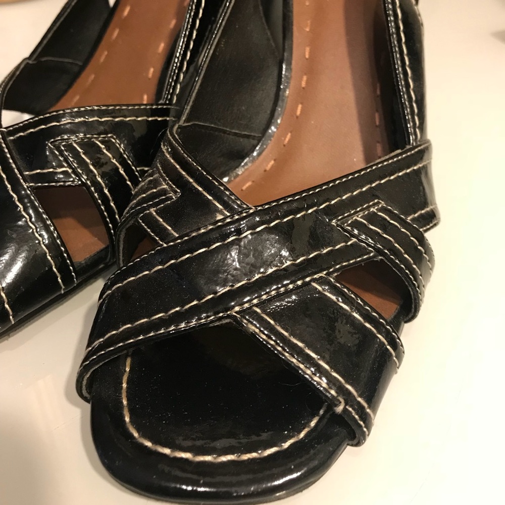 Black slingback shoes - Size 7